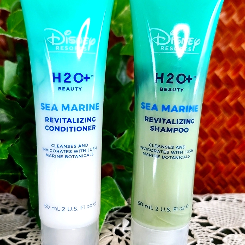 👉*NWT* DISNEY RESORTS H20 SEA MARINE REVITALIZING SHAMPOO & CONDITIONER ~2oz